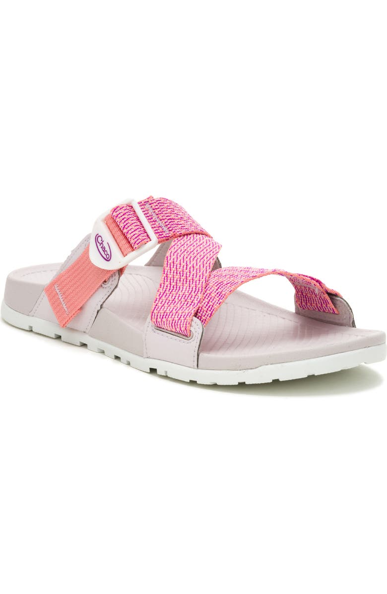 Chaco Lowdown Slide Sandal, Main, color, Meadow Rose
