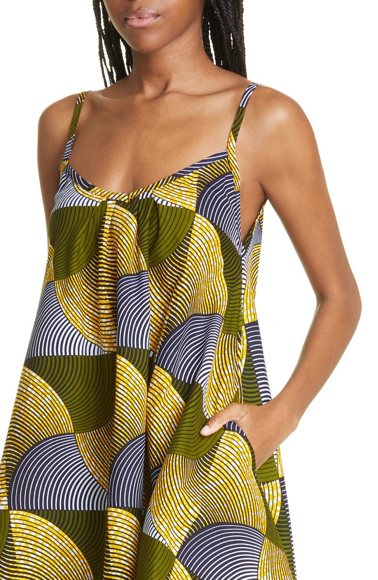 The Oula Company Cotton Trapeze Sundress, Alternate, color, 