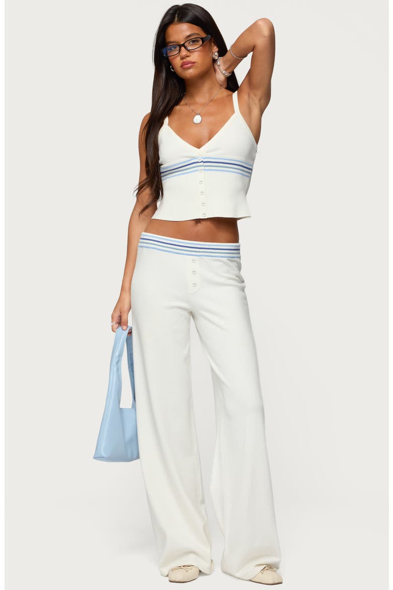 Miya Stripey Rib Sweater Tank, Alternate, color, WHITE