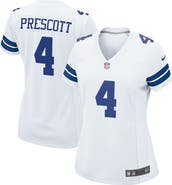 Nike Women's Nike Dak Prescott White Dallas Cowboys Team Game Jersey