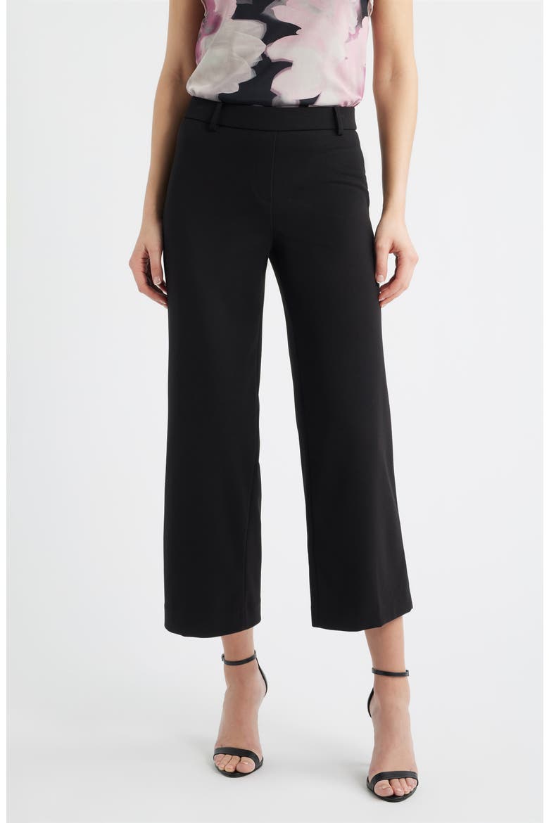 Wide Leg Crop Pants, Main, color, ANNE BLACK