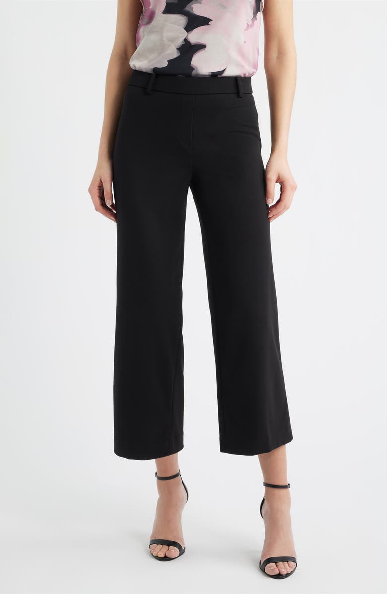 Anne Klein Wide Leg Crop Pants, Main, color, 