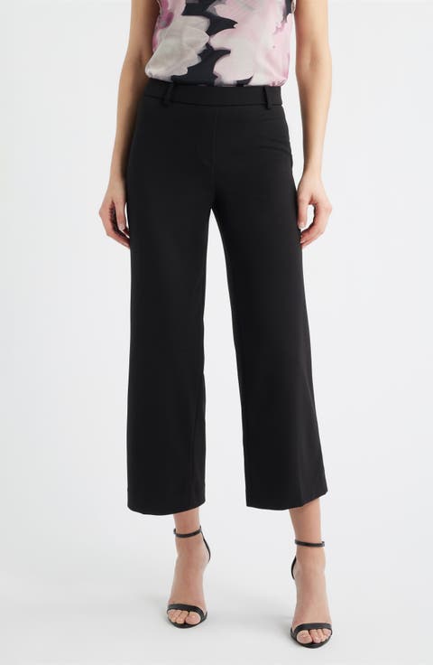 Wide Leg Crop Pants (Regular & Petite)