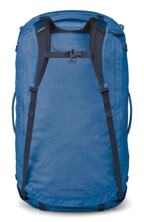 Osprey Transporter 120-liter Duffle Luggage In Blue Flame/nocturnal Blue