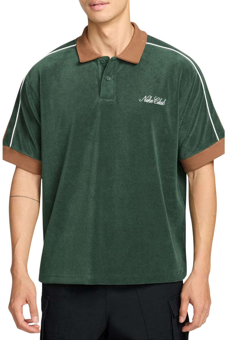 Sportswear Club Polo, Main, color, FIR/ ALE BROWN/ WHITE