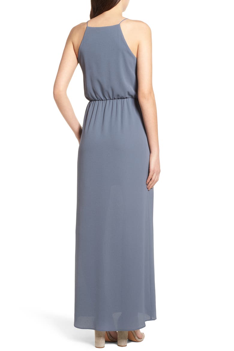 Posie Maxi Dress, Alternate, color, GREY GRISAILLE