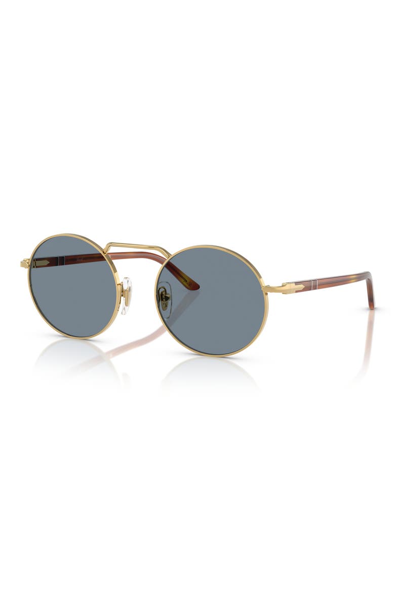 53mm Polarized Round Sunglasses, Alternate, color, LIGHT BLUE