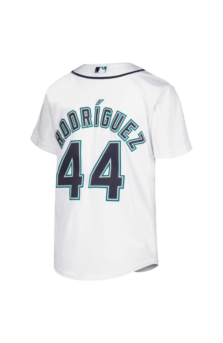 Nike Youth Nike Julio Rodríguez White Seattle Mariners Home Replica Player Jersey, Alternate, color,