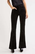 PAIGE Laurel Canyon Velvet High Waist Flare Leg Jeans