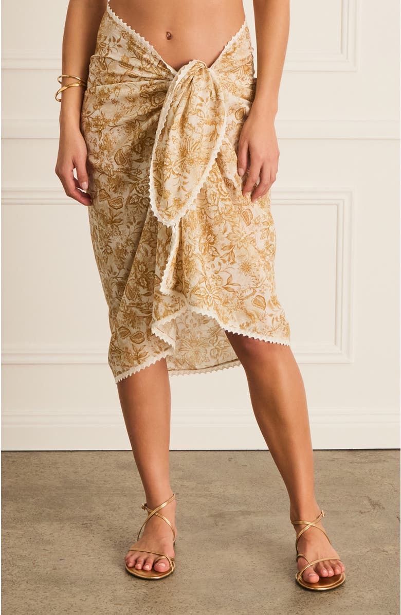 Aqua Blu Luminary Pareo, Main, color, Gold