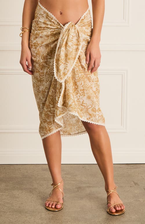 Aqua Blu Luminary Pareo In Gold