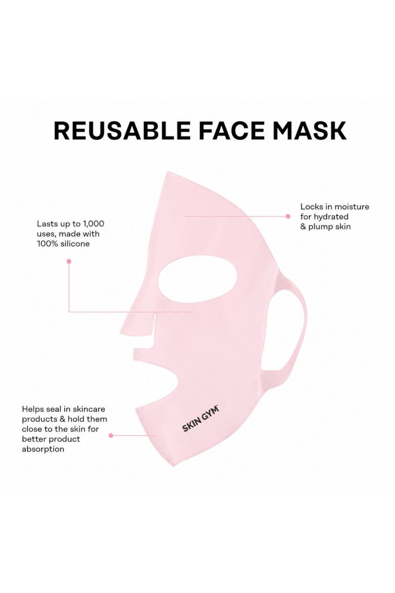 Re-Usable Silicone Face Mask, Alternate, color, NO COLOR