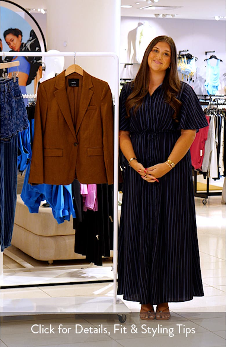 Linen Suit Blazer, sales video thumbnail