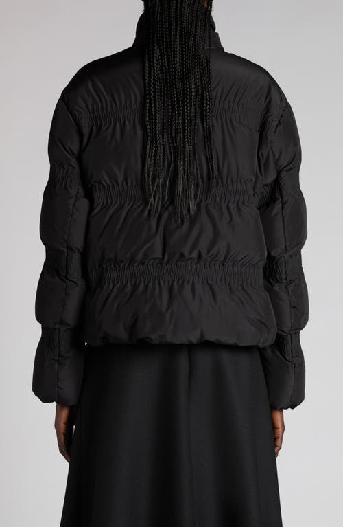 Moncler Doudoune Courte Matelassée À Fronces Ravignan In Black
