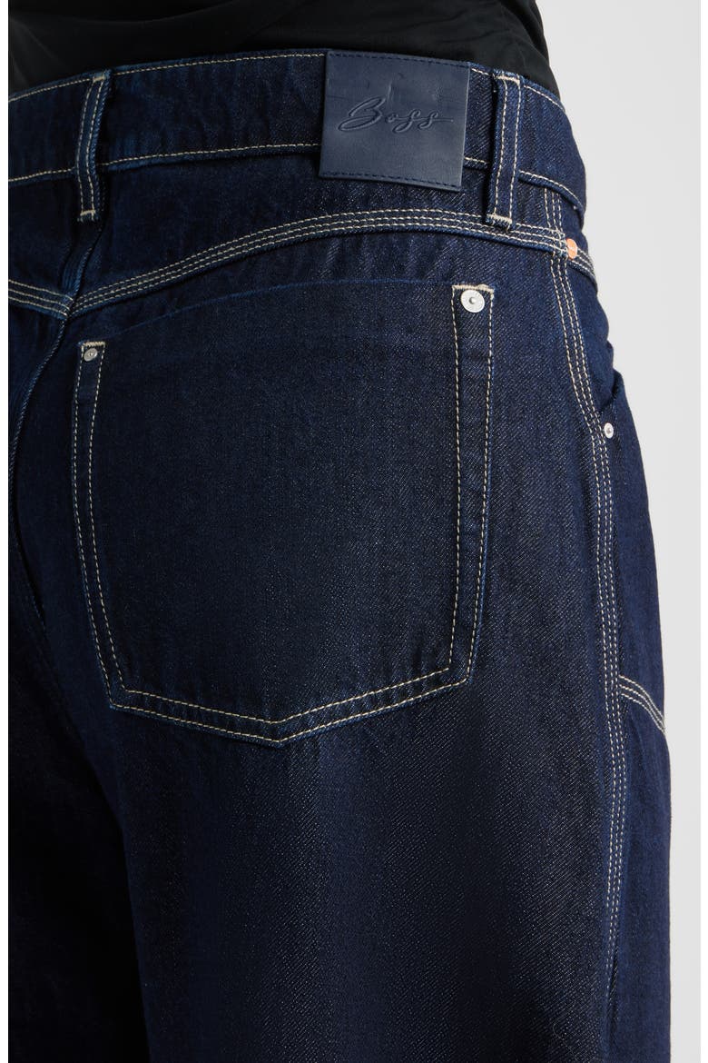 Cargo Balloon Jeans, Alternate, color, DARK BLUE
