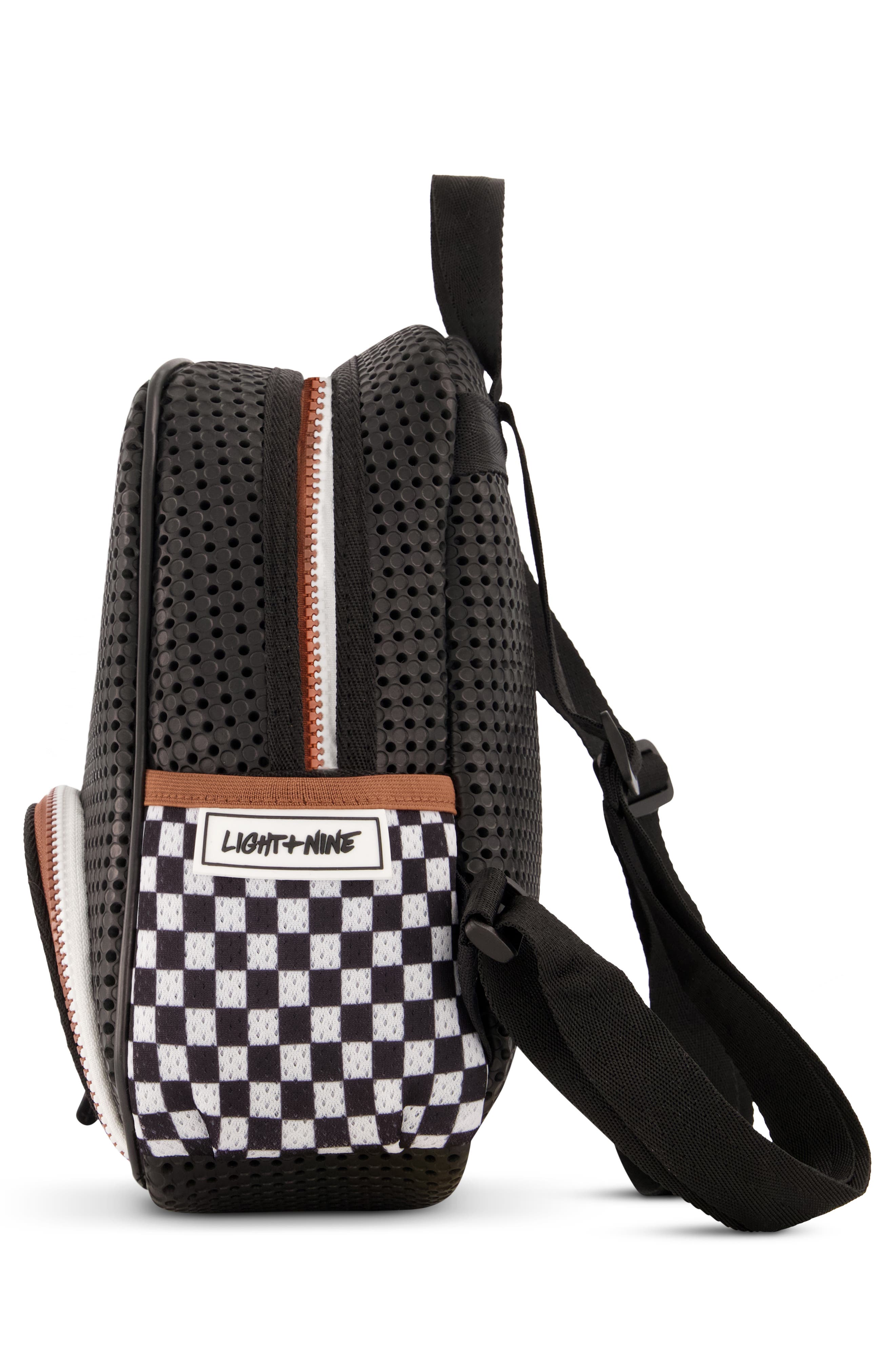 Light+Nine Kids' Checkered Little Miss Backpack, Alternate, color, 