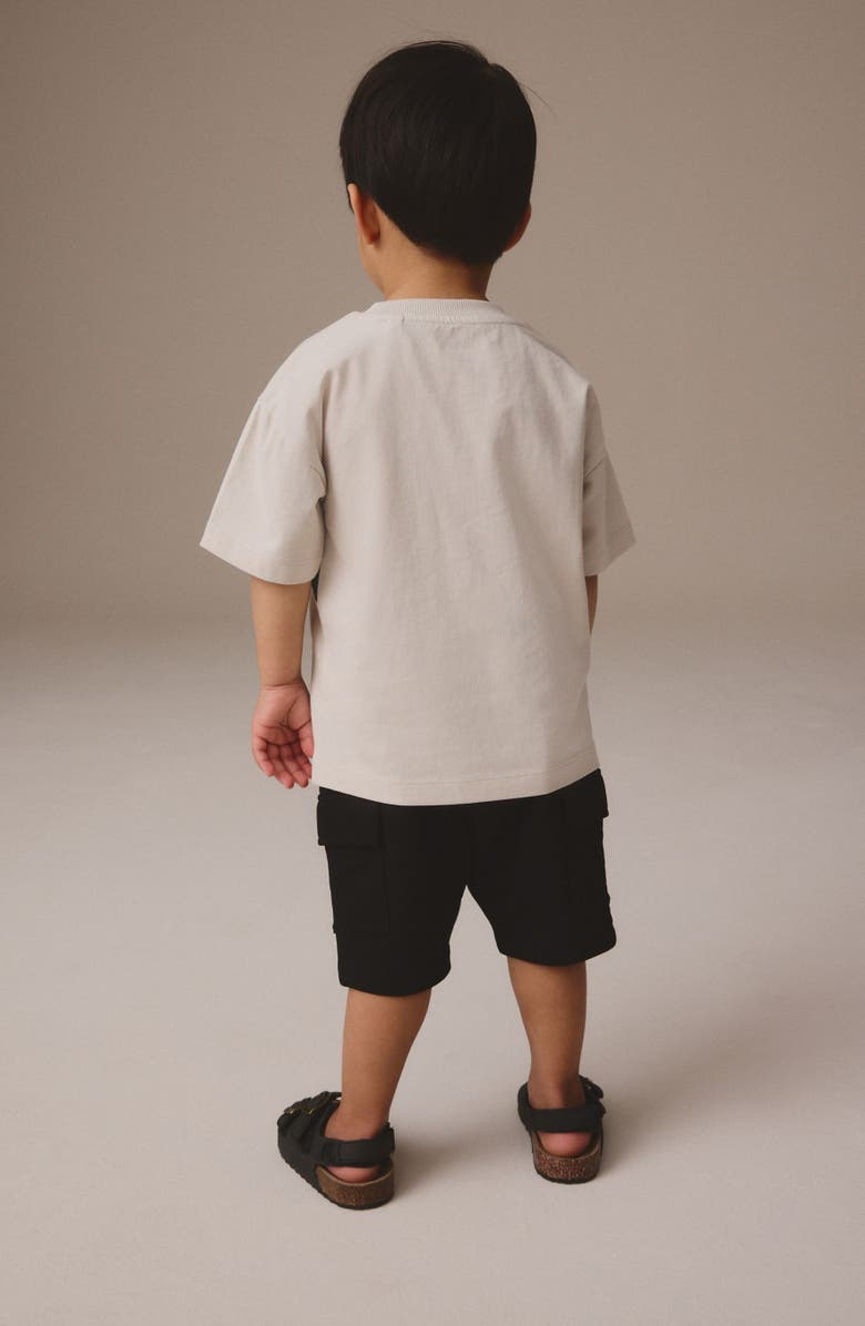 NEXT Kids' Tiger Cotton Graphic T-Shirt & Cargo Shorts Set, Alternate, color, 
