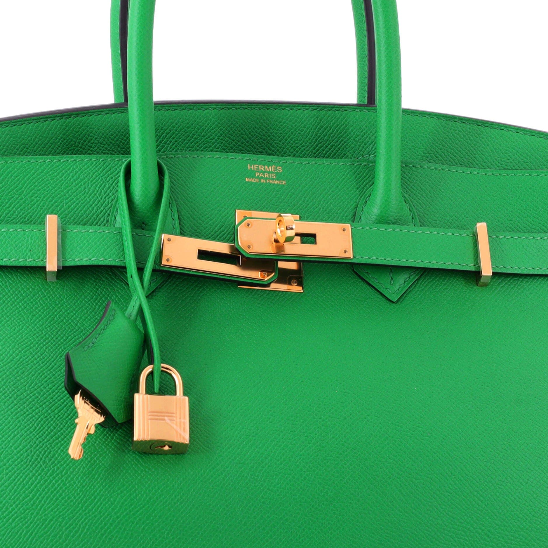 Birkin Handbag Green Epsom with Gold Hardware 30, Alternate, color, Green