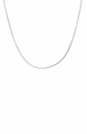 BEST SILVER Sterling Silver Snake Chain Necklace