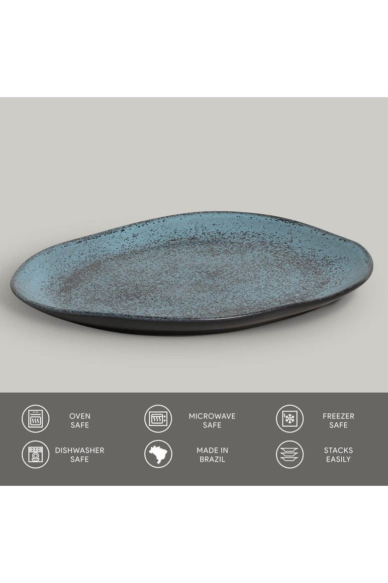 Oval Dinner Plate Set of 6, Alternate, color, Night Sky