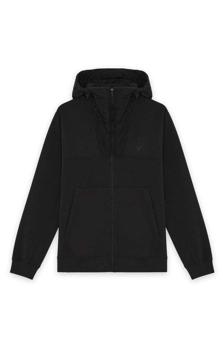 Lyle & Scott Panelled Hybrid Jacket, Alternate, color, Black Ice