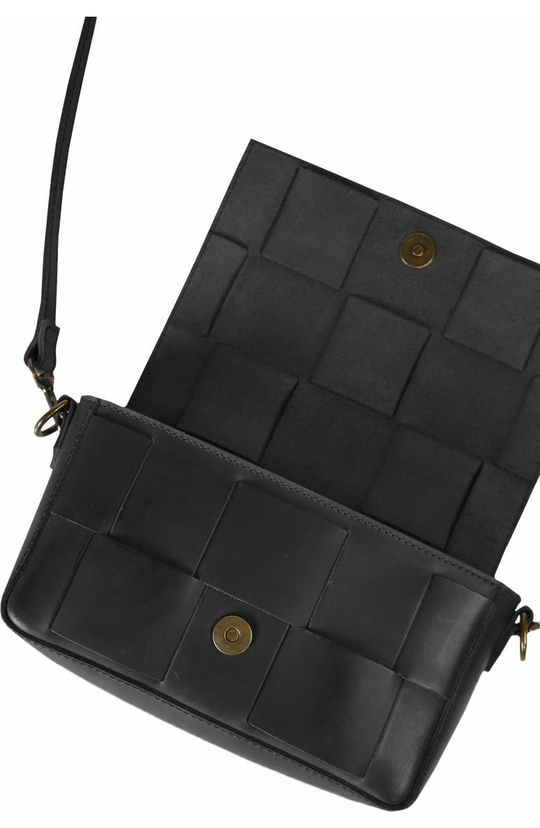 ABLE Mini Flap Woven Crossbody, Alternate, color,