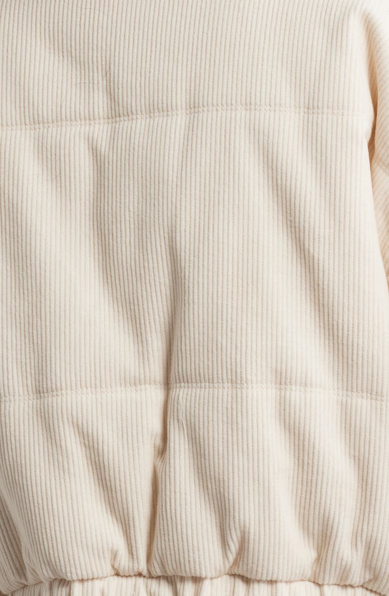 All in Favor Cotton Crop Puffer Jacket, Alternate, color, Cream