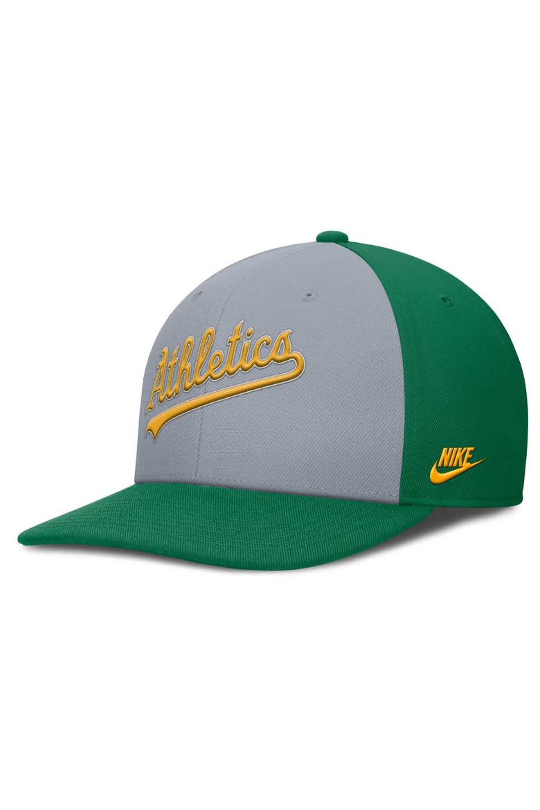 Men's Nike Gray/Green Athletics Pro Performance Snapback Hat, Alternate, color, Gray