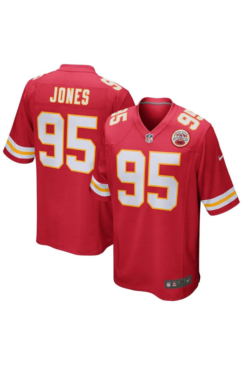 Men's Nike Chris Jones Red Kansas City Chiefs Game Jersey, Alternate, color, Red