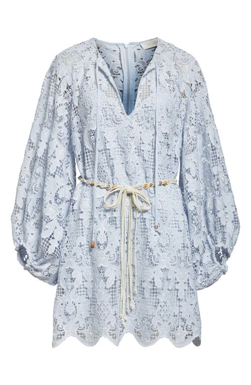 ZIMMERMANN ZIMMERMANN COCO LONG SLEEVE GUIPURE LACE DRESS