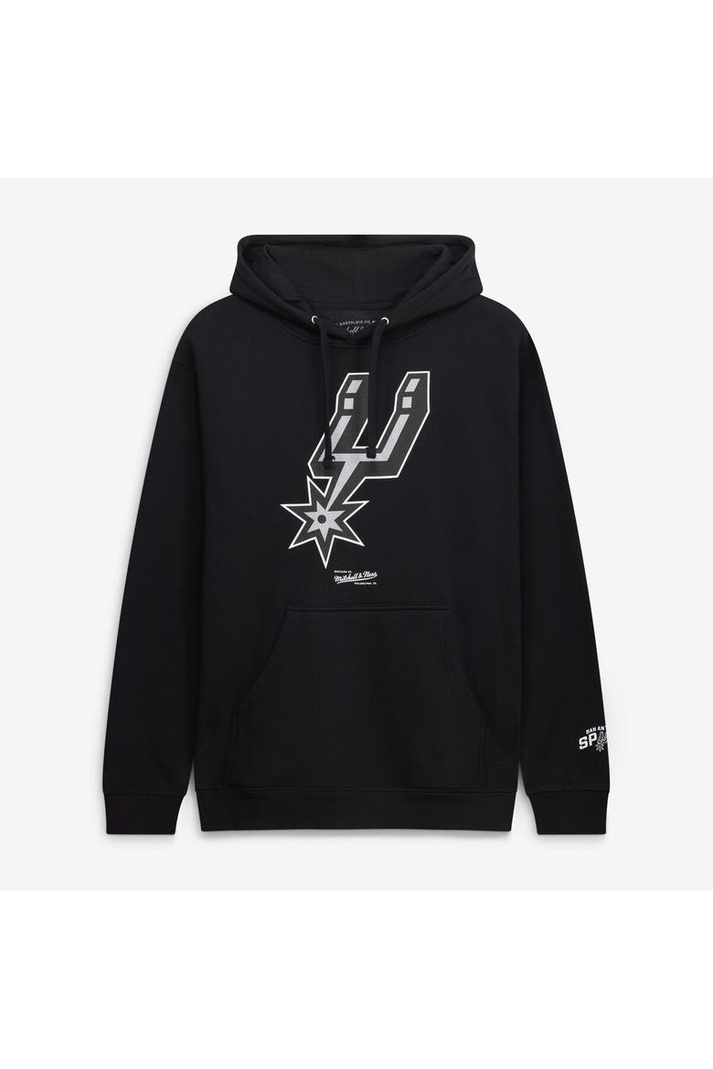 Men's Mitchell & Ness  Black San Antonio Spurs Fleece Hoodie, Main, color, Black