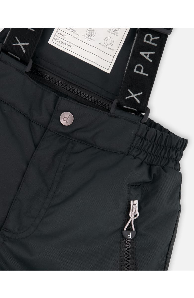 Deux par Deux Boy Two-Piece Play Snowsuit with Jacket and Solid Pant, Alternate, color, Black