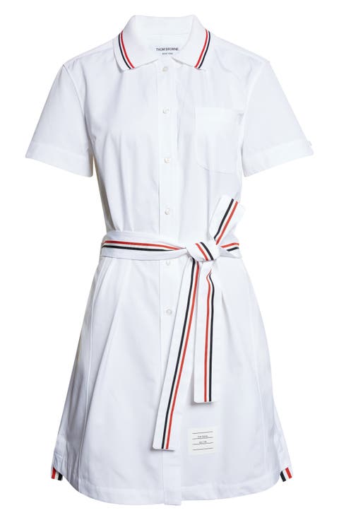 Belted Cotton Poplin Shirtdress