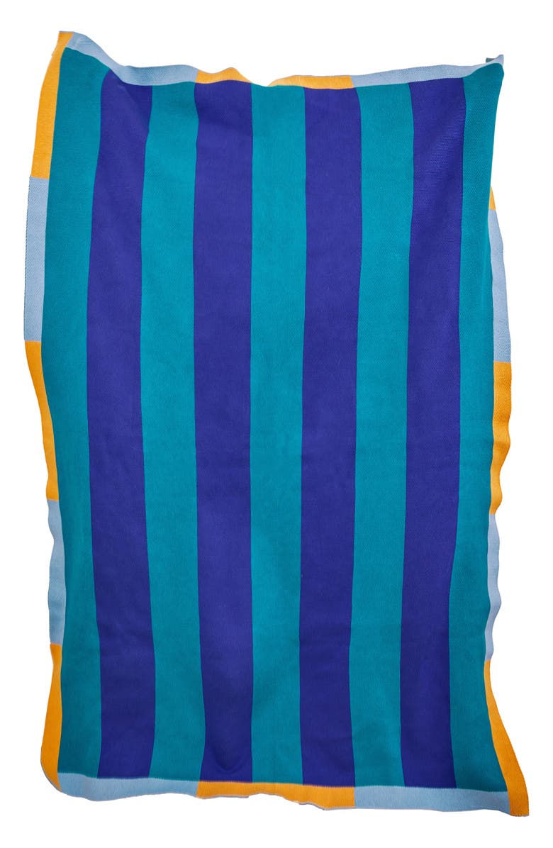 Dusen Dusen Buren Cotton Knit Throw Blanket, Main, color,
