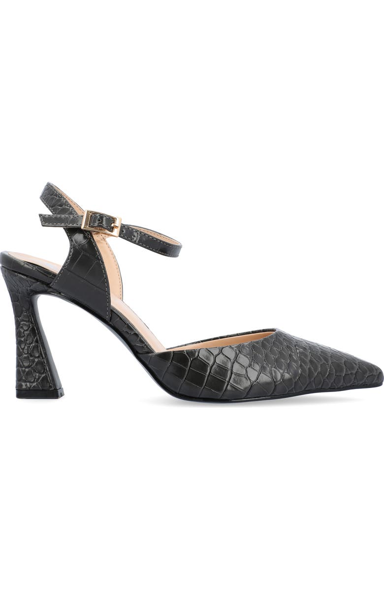 Journee Collection Nixey Croc Embossed Slingback Pump - Wide Width, Alternate, color,