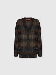 Missoni Snake-pattern Viscose Lamé Oversized Cardigan