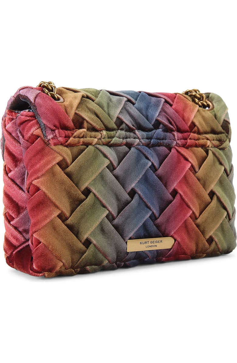 Kurt Geiger London Mini Kensington Convertible Velvet Crossbody Bag, Alternate, color,