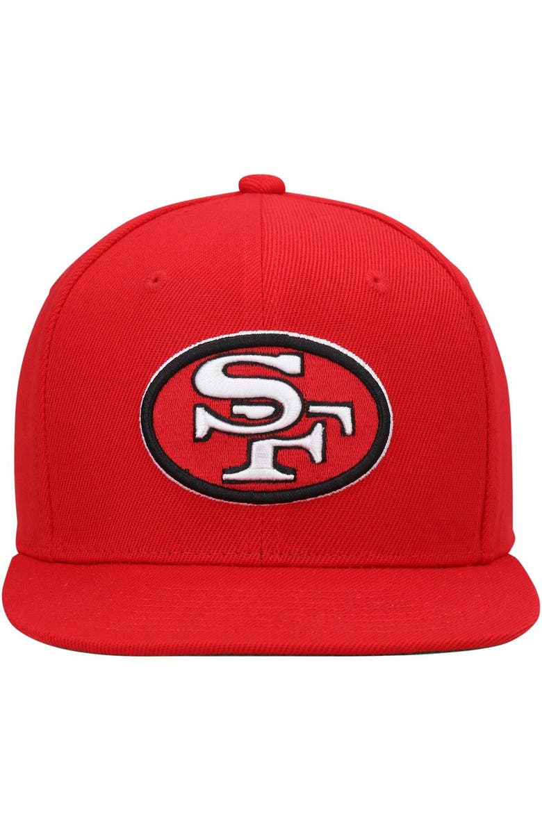 Mitchell & Ness Youth Mitchell & Ness Scarlet San Francisco 49ers Gridiron Classics Ground Snapback Hat, Alternate, color, Scarlet