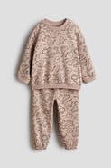 H&M 2-piece Printed Sweatshirt Set