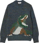 Lacoste Classic Fit Crocodile Intarsia Sweater