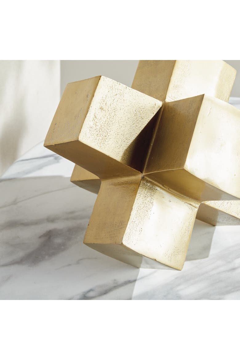 Jacques Sculpture Decorative Object, Main, color, Gold
