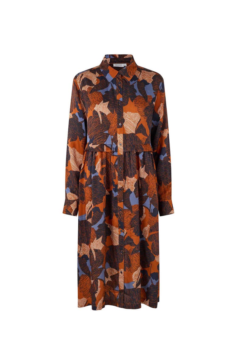 Masai Copenhagen MaNollira Long Sleeve Midi Dress, Alternate, color, Autumnal