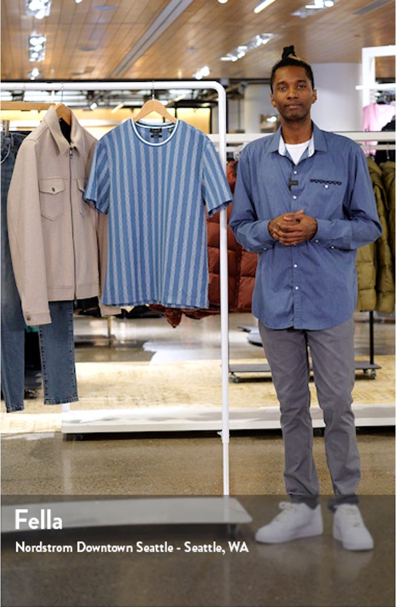 Estat Cable Stripe Jacquard T-Shirt, sales video thumbnail