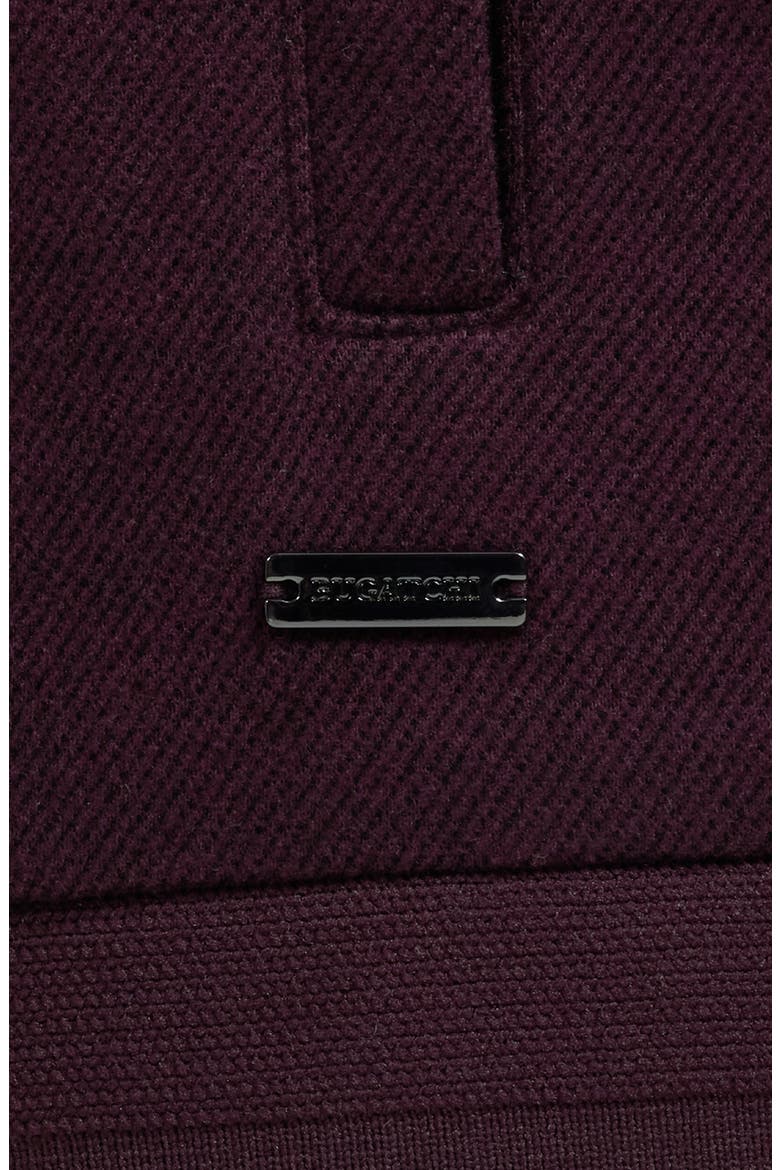 Full Zip Knit Bomber Jacket, Alternate, color, BURGUNDY