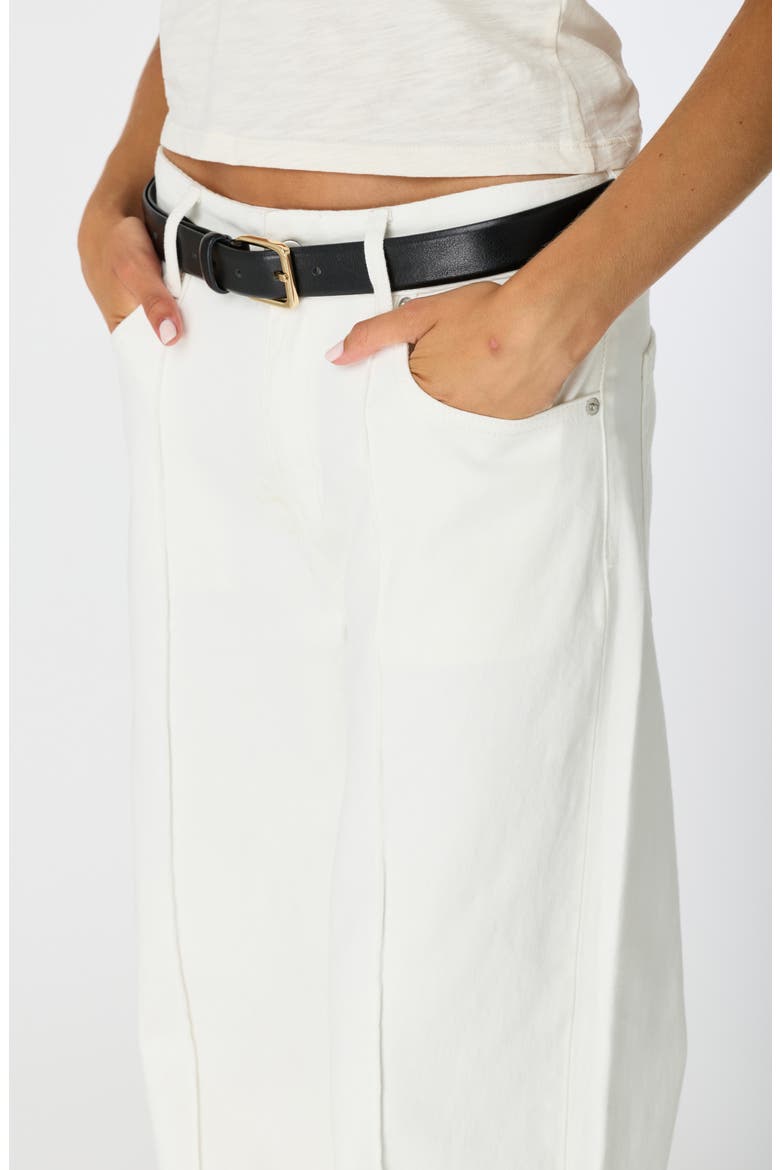 Ida Selvedge Seamed Wide Leg Jeans, Alternate, color, CLOUD