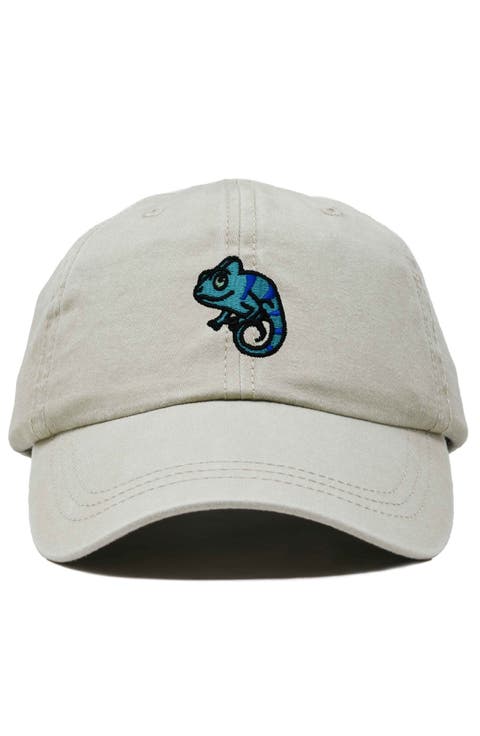 Chameleon Embroidered Dad Hat