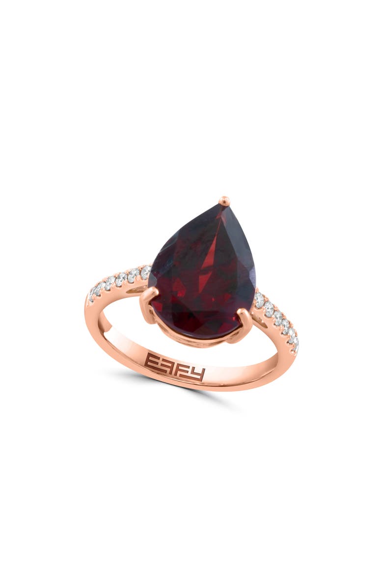 EFFY Diamond & Garnet Teardrop Ring, Main, color,