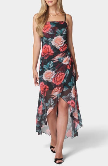 Bebe Isabella Hi-low Mesh Dress