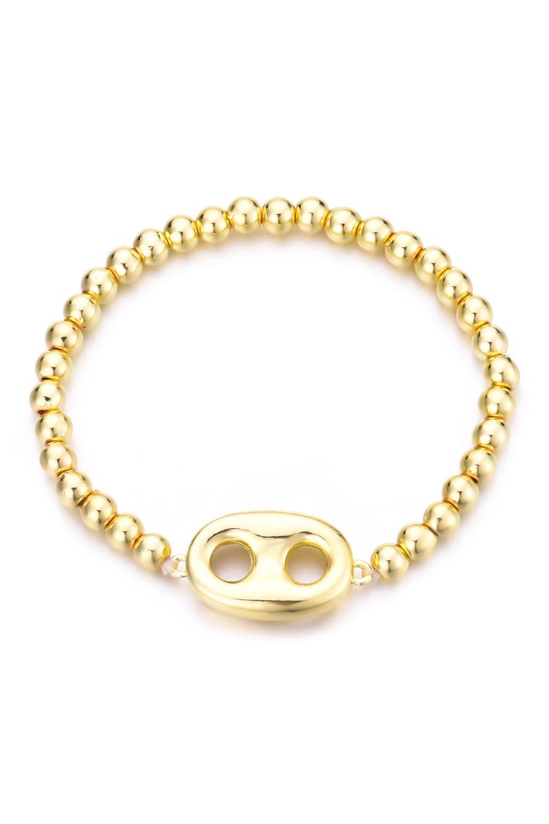 Mariner Chain Stretch Bracelet, Main, color, GOLD