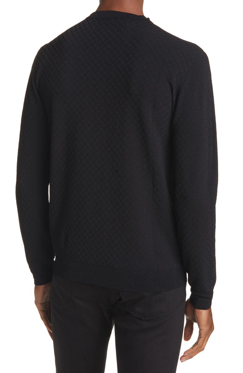 Giorgio Armani Textured Tonal Sweater, Alternate, color, 